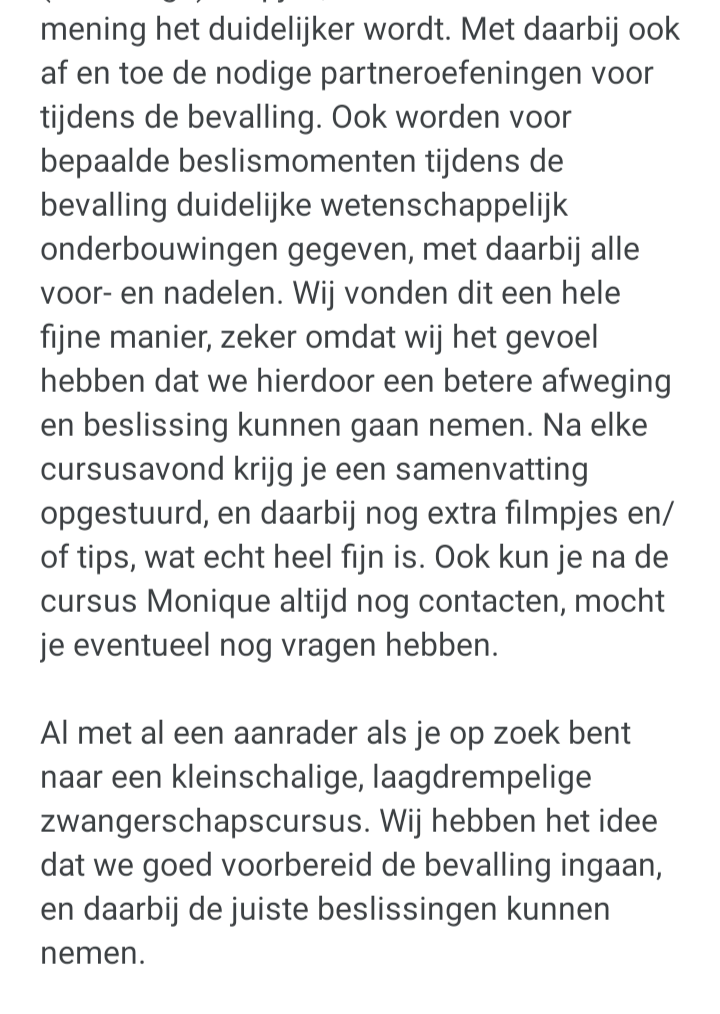 review groepscursus Groningen